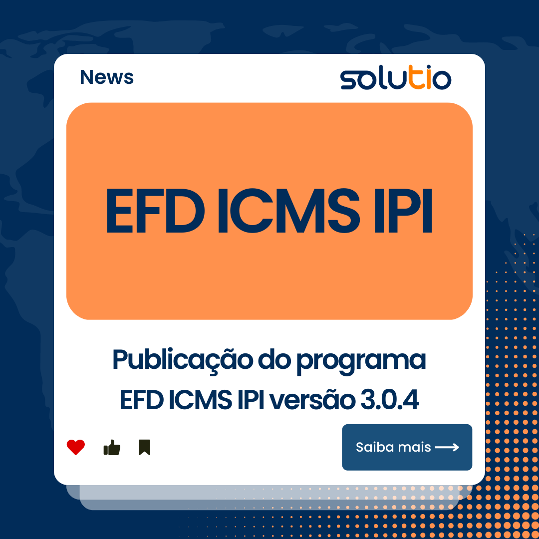 Publicação do programa EFD ICMS IPI versão 3.0.4