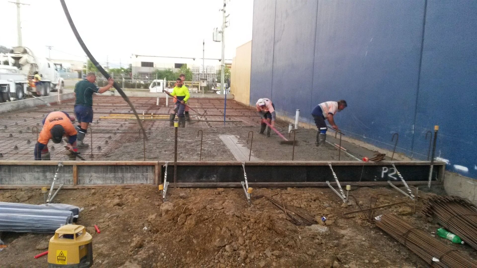 Pouring Concrete Slab — Concrete Service in Townsville, QLD