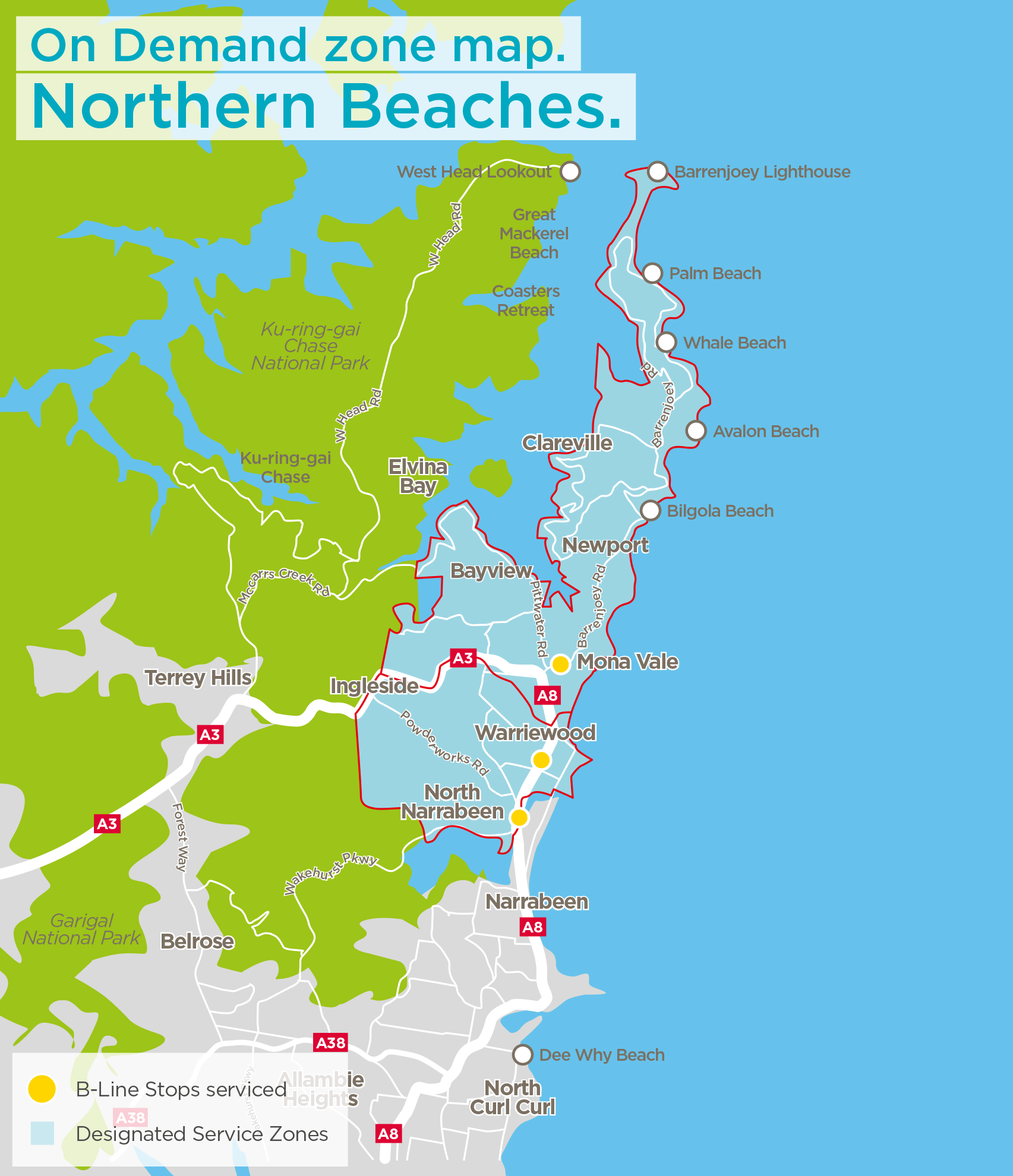 Northern Beaches Map