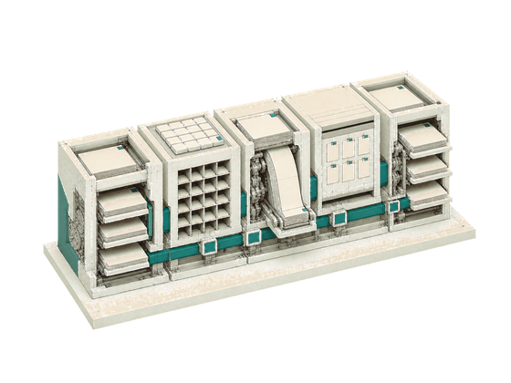 Illustration of a workflow dashboard with connected cards, icons, and teal interface panels on a light background