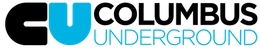 The Columbus Underground logo featuring a black 'C', a blue 'U', and the words 'COLUMBUS UNDERGROUND'.