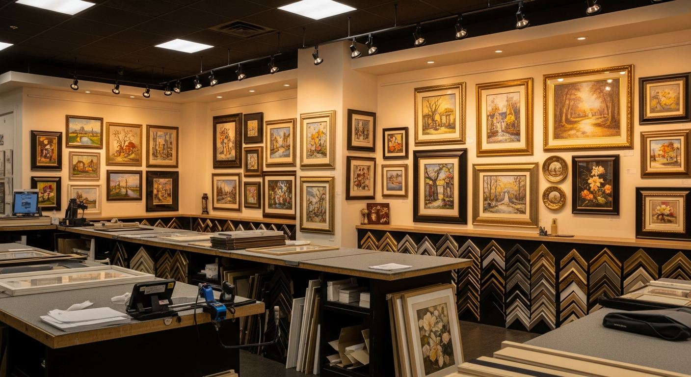 Designer Decor Direct showroom and framed decor presentation used as the case study hero image.