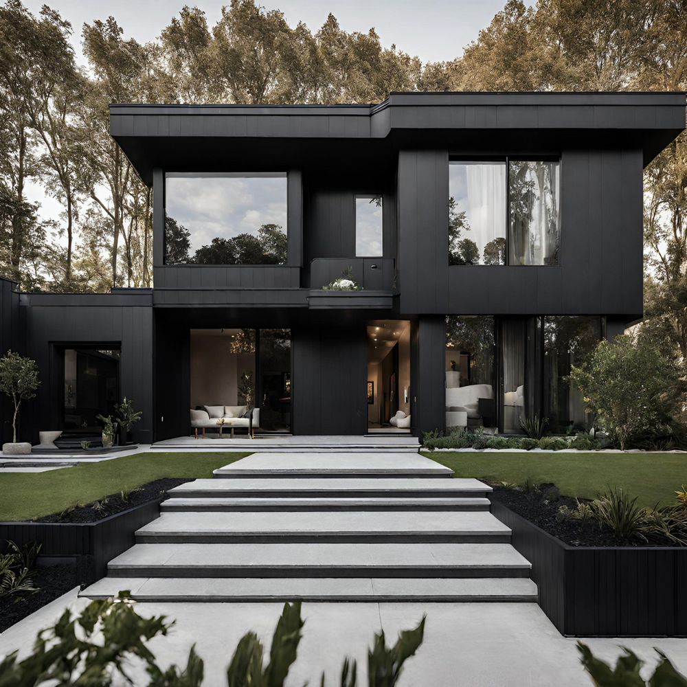 A Black House with Stairs Leading up To It — Slack-Smith Partners in Tamworth, NSW