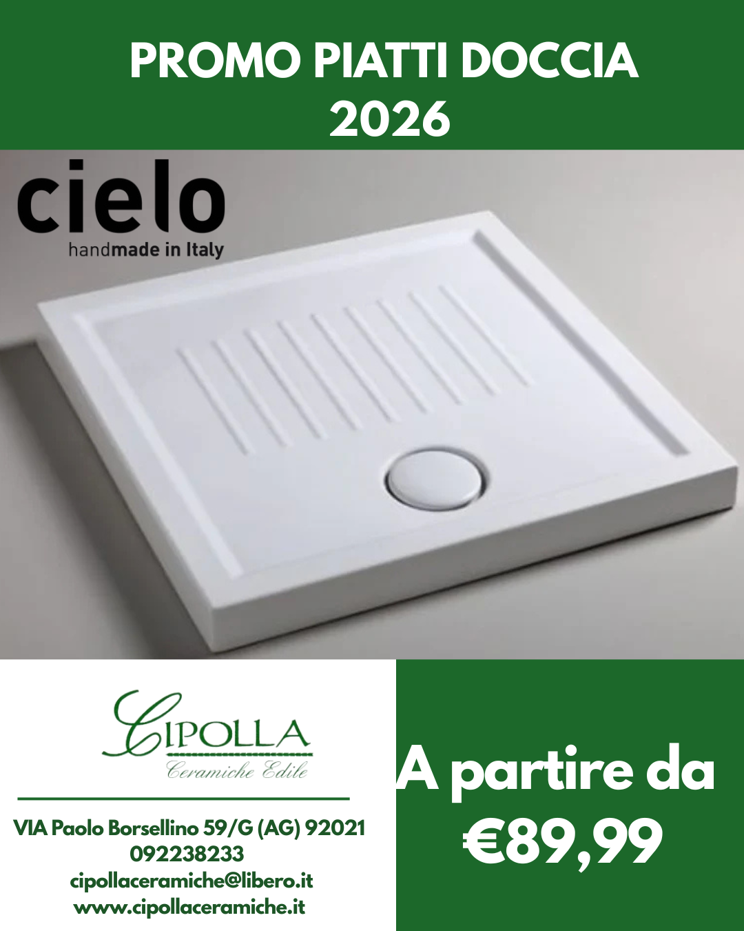 ceramiche Canicattì
pavimenti Agrigento
rivestimenti Caltanissetta
gres porcellanato Sicilia
materiali edili Canicattì
showroom ceramiche Agrigento
vendita piastrelle Caltanissetta
edilizia Canicattì e provincia
arredo bagno Agrigento
forniture edili Caltanissetta
gres porcellanato 80x80 offerta
mattonelle 90x90 gres
rivestimento gres 30x60
pavimenti grandi formati Agrigento
gres prima scelta Canicattì
gres porcellanato rettificato 80x80
piastrelle effetto marmo 90x90
gres effetto pietra 30x60
pavimenti moderni Caltanissetta
offerte ceramiche 2026
stock gres porcellanato Sicilia
prezzi pavimenti Canicattì
promozione pavimenti 2026
miglior negozio ceramiche Canicattì
pavimenti per esterni 30x60
gres porcellanato sottile Agrigento
ceramiche per cucina Caltanissetta
mattonelle per bagno 30x60
Cipolla Ceramiche Edile Canicattì
gres porcellanato prezzi outlet
ristrutturazione casa Agrigento offerte
preventivo pavimenti Caltanissetta
Cipolla Ceramiche promozioni