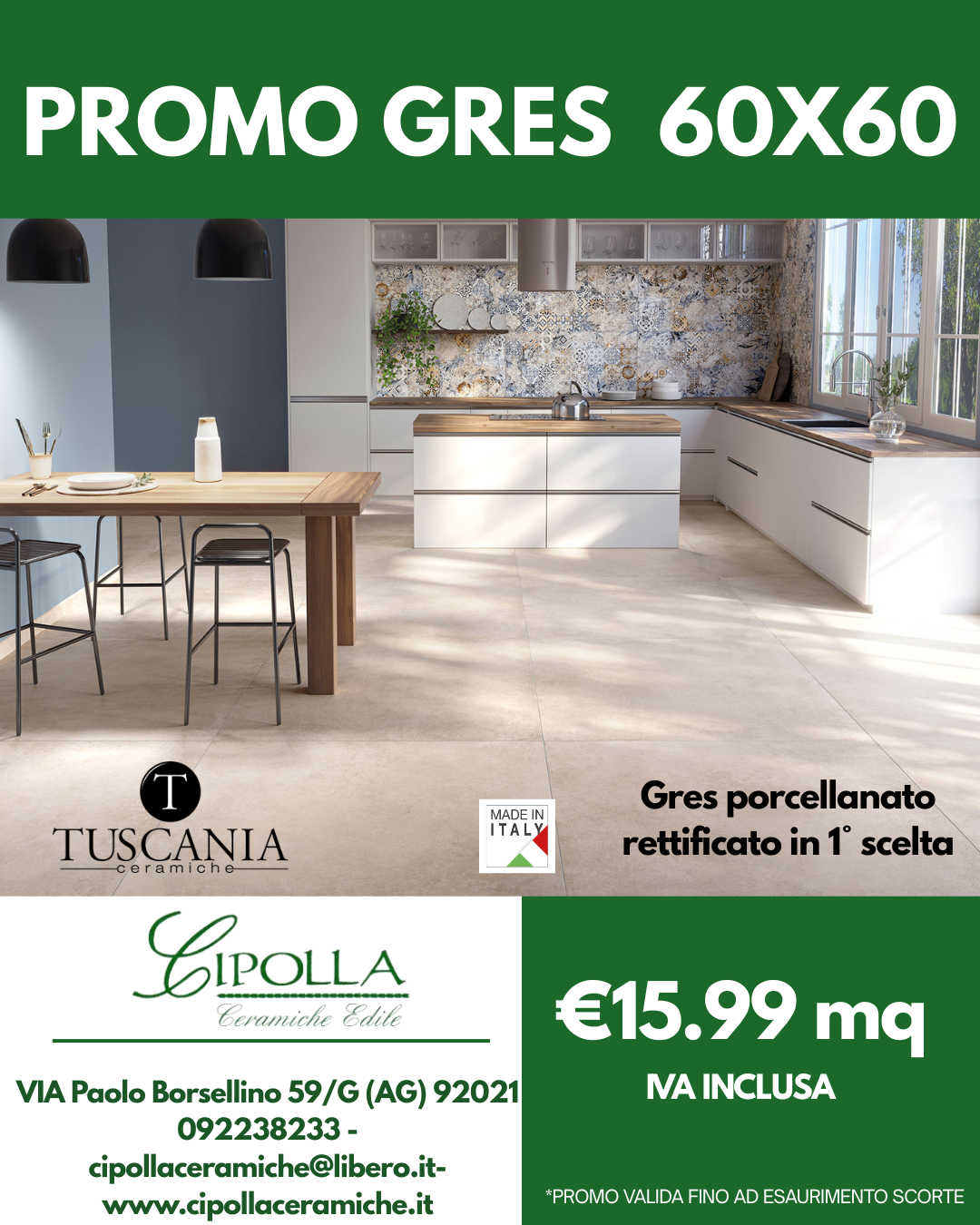 ceramiche Canicattì
pavimenti Agrigento
rivestimenti Caltanissetta
gres porcellanato Sicilia
materiali edili Canicattì
showroom ceramiche Agrigento
vendita piastrelle Caltanissetta
edilizia Canicattì e provincia
arredo bagno Agrigento
forniture edili Caltanissetta
gres porcellanato 80x80 offerta
mattonelle 90x90 gres
rivestimento gres 30x60
pavimenti grandi formati Agrigento
gres prima scelta Canicattì
gres porcellanato rettificato 80x80
piastrelle effetto marmo 90x90
gres effetto pietra 30x60
pavimenti moderni Caltanissetta
offerte ceramiche 2026
stock gres porcellanato Sicilia
prezzi pavimenti Canicattì
promozione pavimenti 2026
miglior negozio ceramiche Canicattì
pavimenti per esterni 30x60
gres porcellanato sottile Agrigento
ceramiche per cucina Caltanissetta
mattonelle per bagno 30x60
Cipolla Ceramiche Edile Canicattì
gres porcellanato prezzi outlet
ristrutturazione casa Agrigento offerte
preventivo pavimenti Caltanissetta
Cipolla Ceramiche promozioni