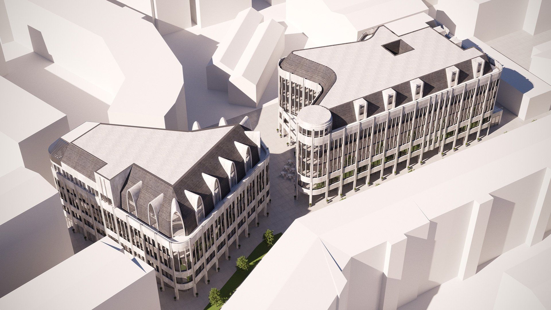 Biroju ēku jaunbūves Antonijas ielā 17 un 21, Rīgā - Projektēšana - 01