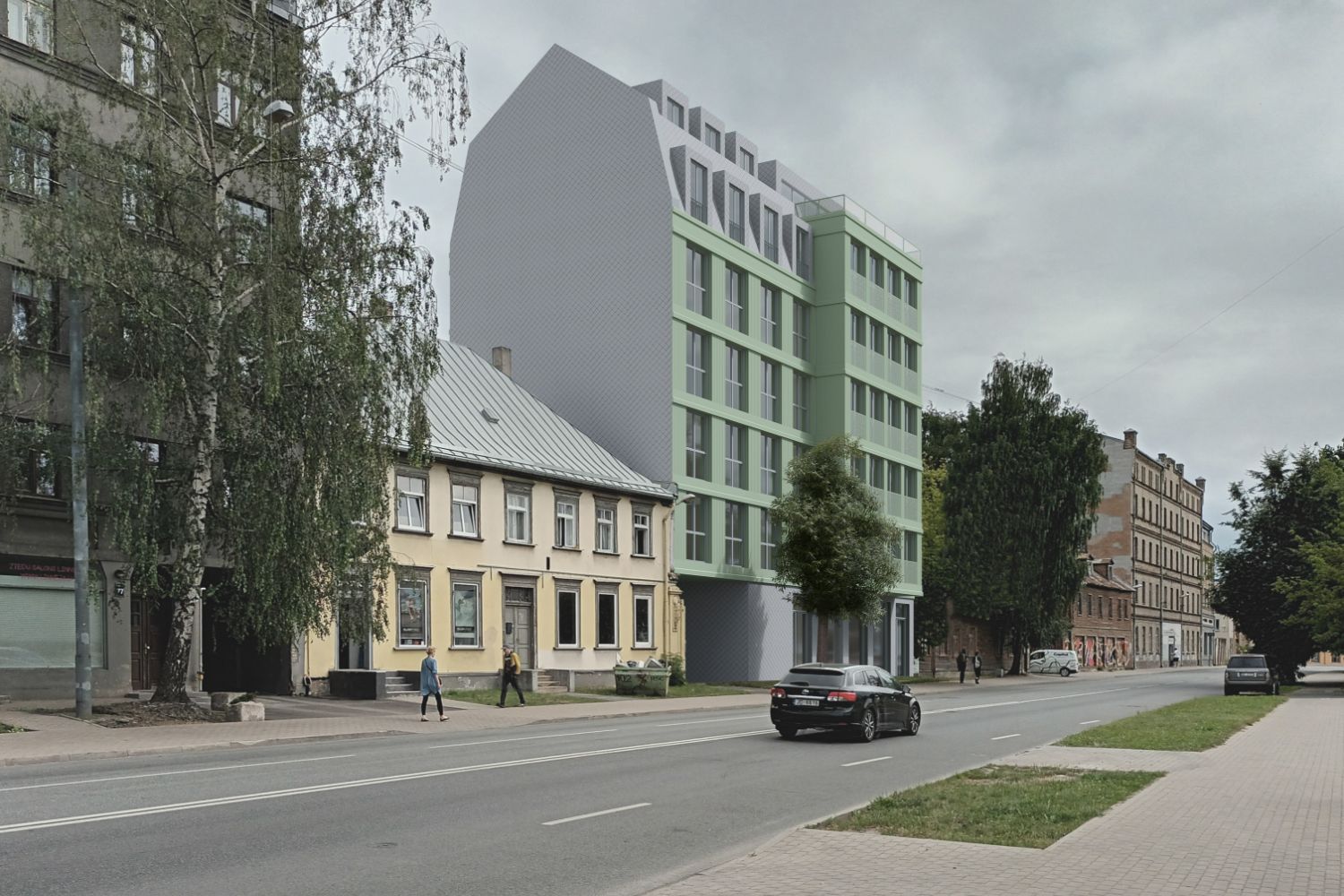 Dzīvokļu ēka Lāčplēša ielā 81, Rīgā, bilde 1