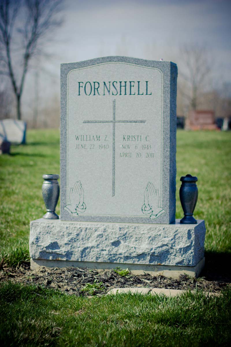 Custom Gravestone — Double Monument Granite Tombstone in Columbus, Oh