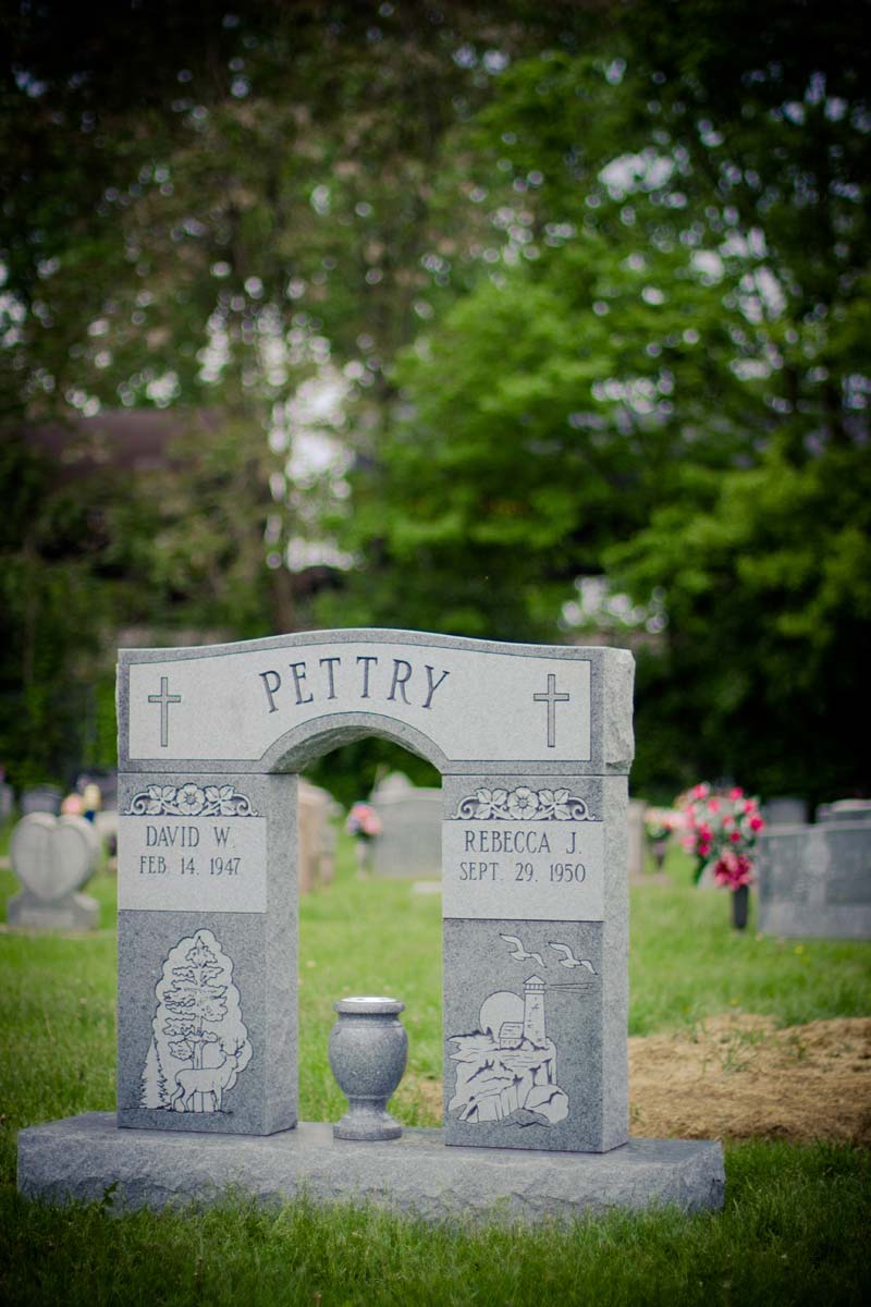 Grave Markers — High Double Monument Headstone in Columbus, Oh
