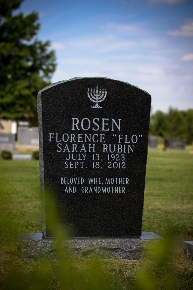 Single Monument —Black Granite Headstone in Columbus, Oh