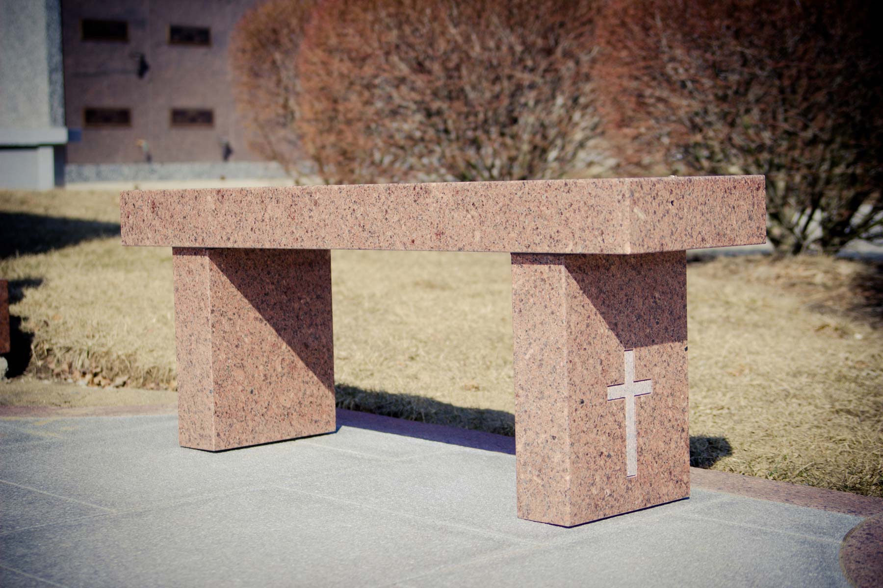 Flat Markers — Granite Memorial Benches in Columbus, Oh