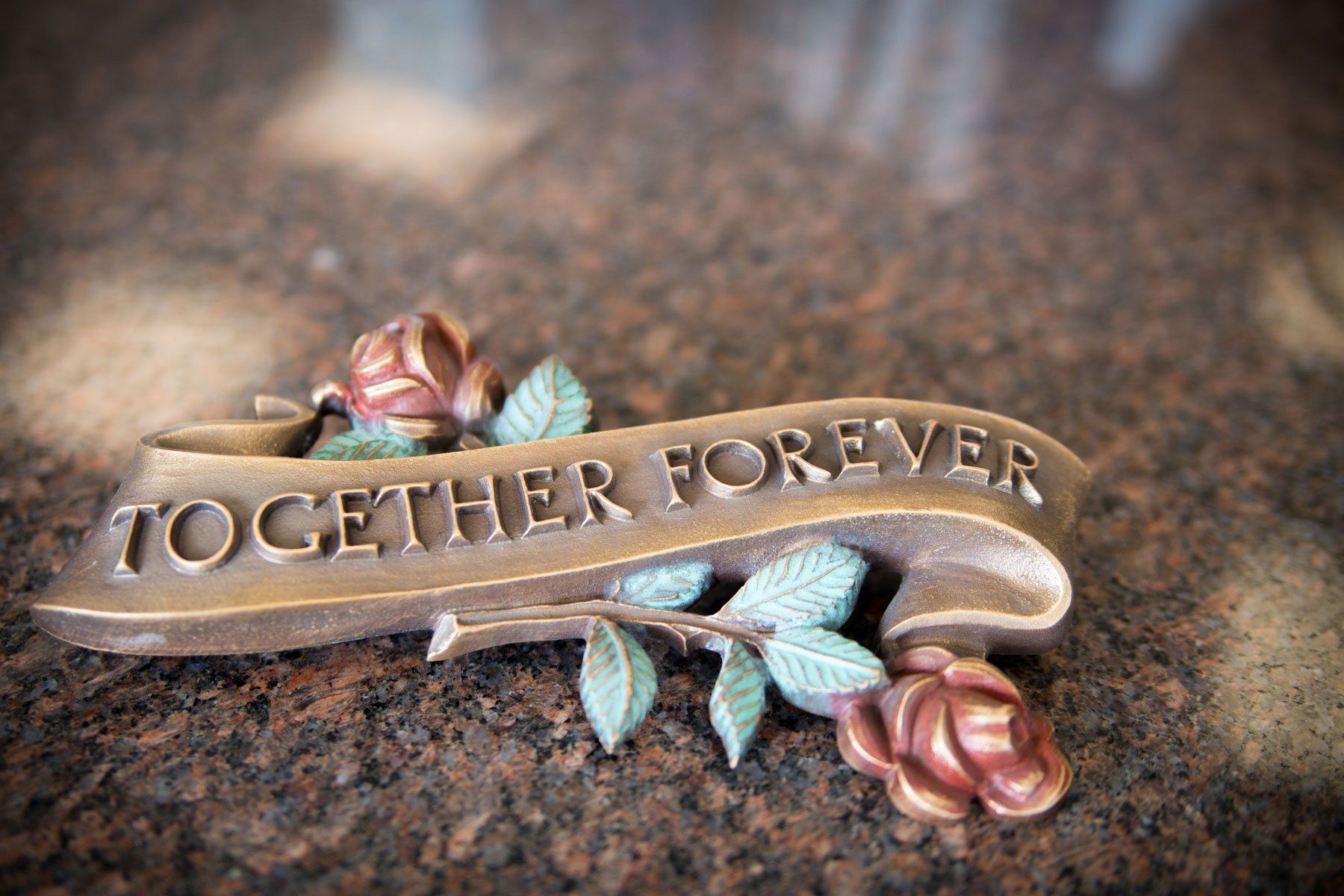 Memorials — Monument Accessories with Rose Design in Columbus, Oh