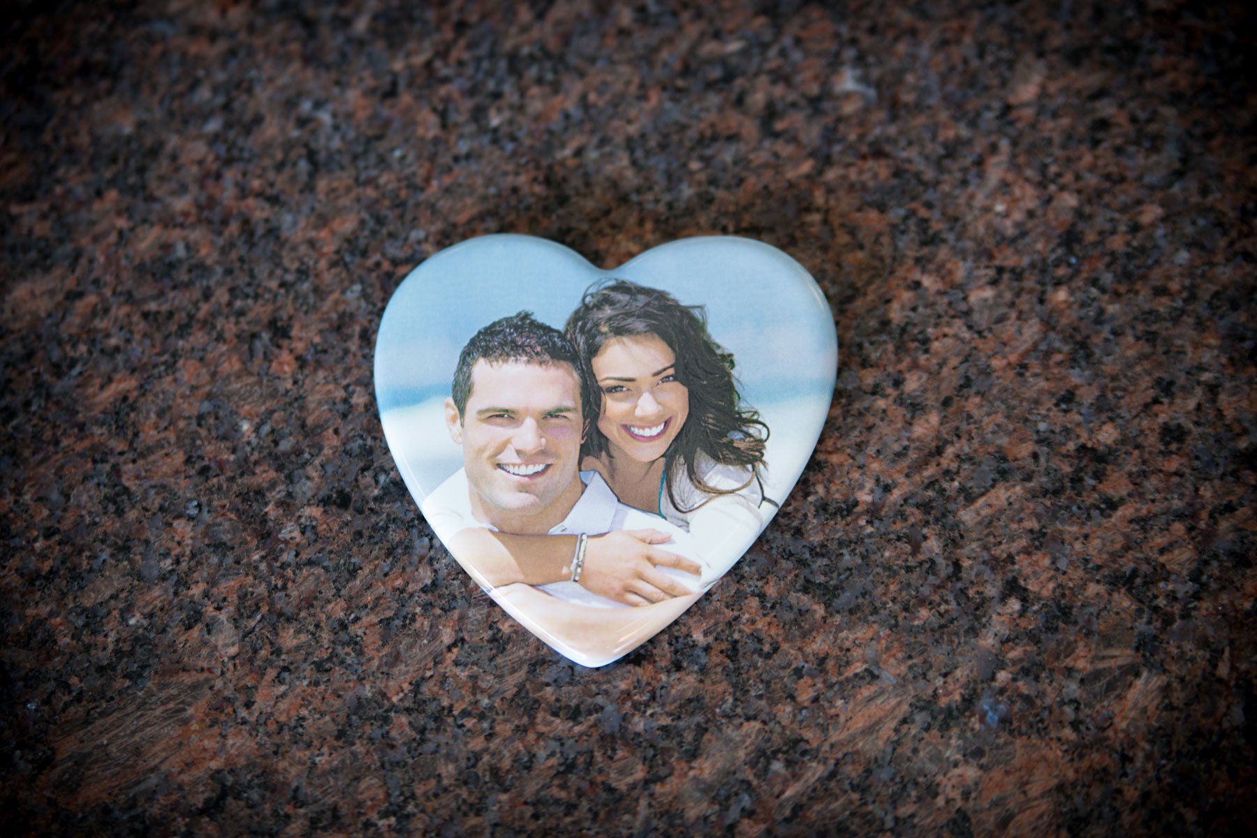 Gravestone — Memorial Bouquet Charm of Couple in Columbus, Oh