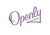 Openly logo in purple script.