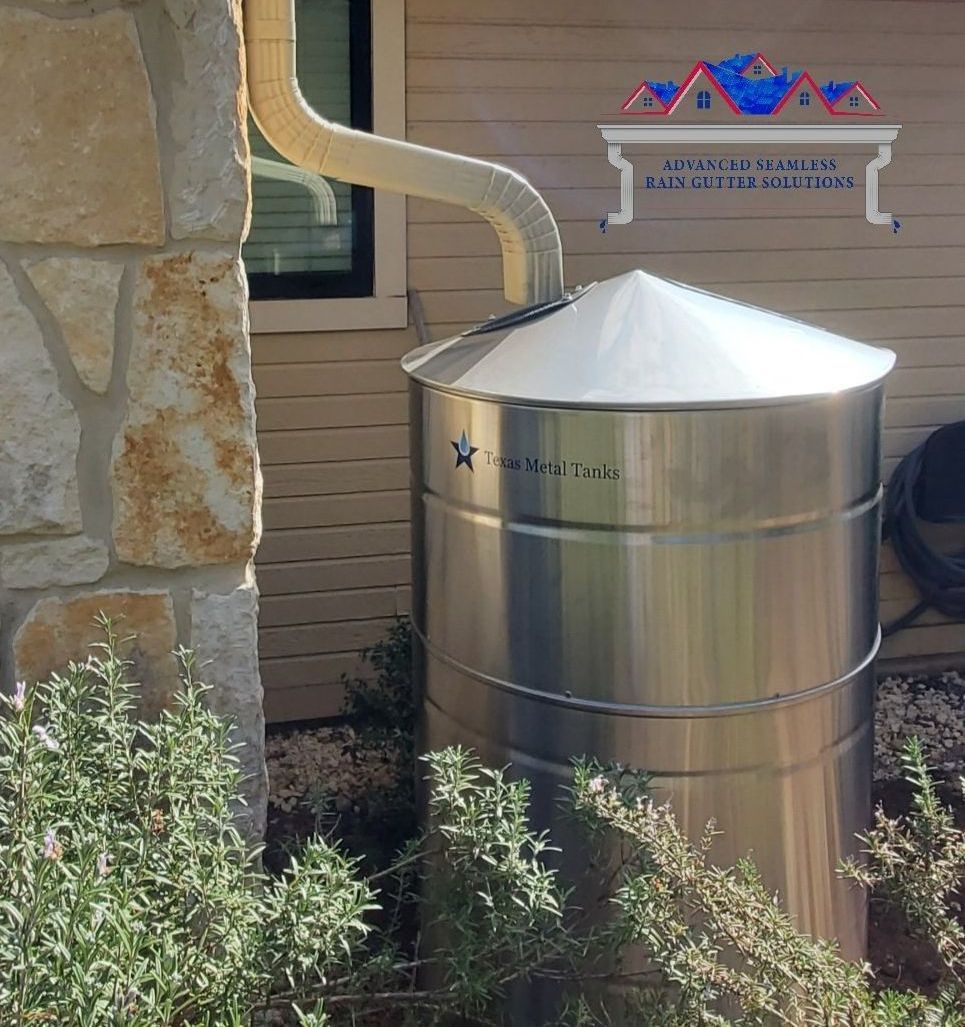 rain water collection system installed in home in austin tx