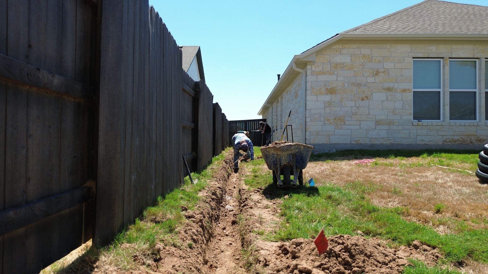 expert underground drainage service for houses in austin tx