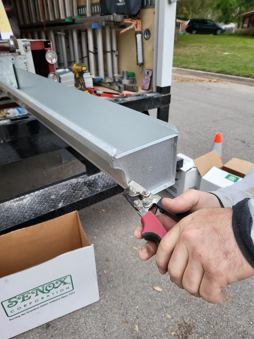 Galvalume gutters in Texas