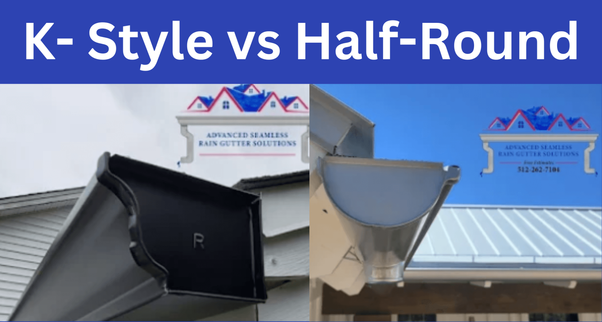 K-Style Gutters VS. Half-Round Gutters - Which is better?