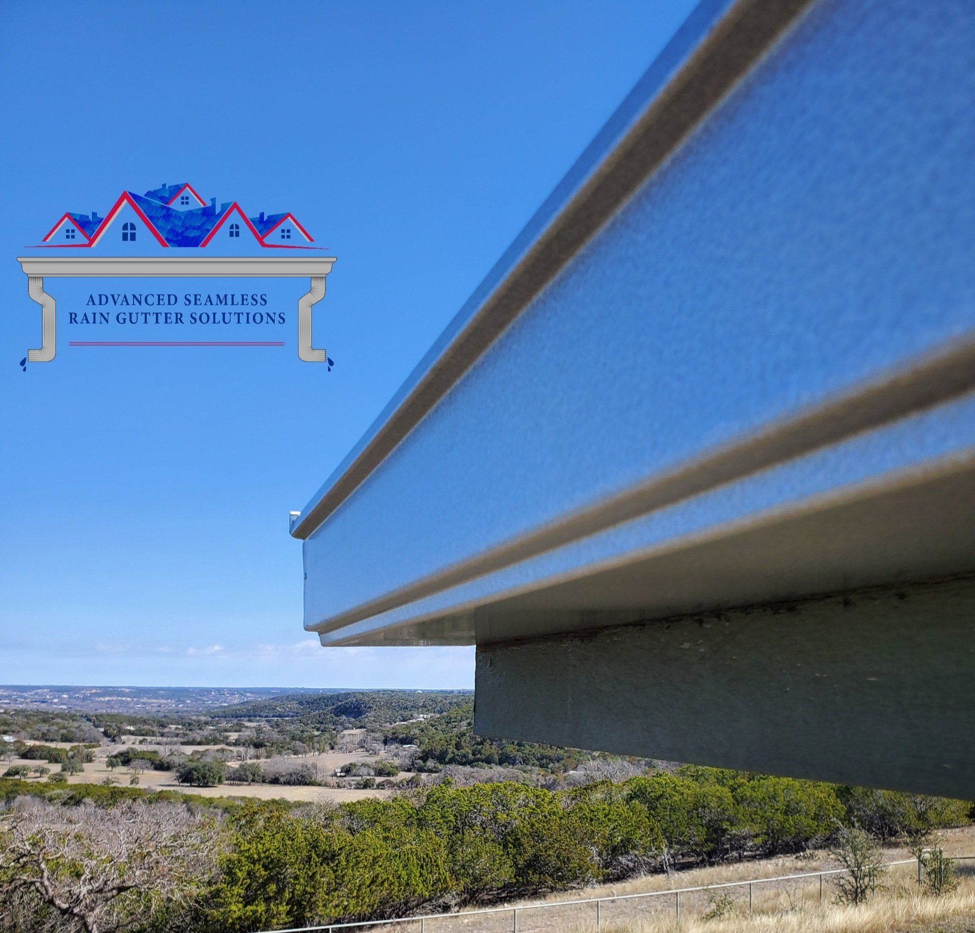 Seamless Box Gutter overlooking South Austin installed by ASRGS