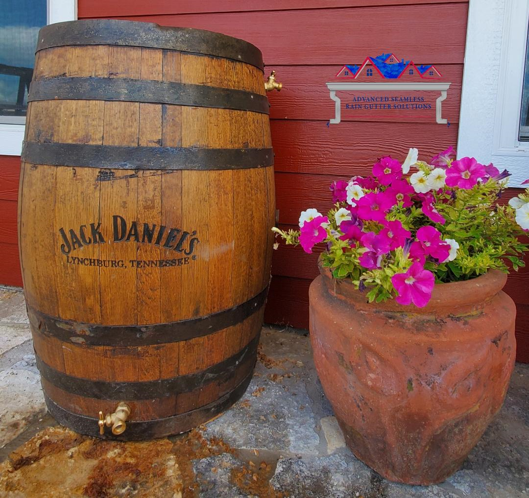 rain barrel for Marion home