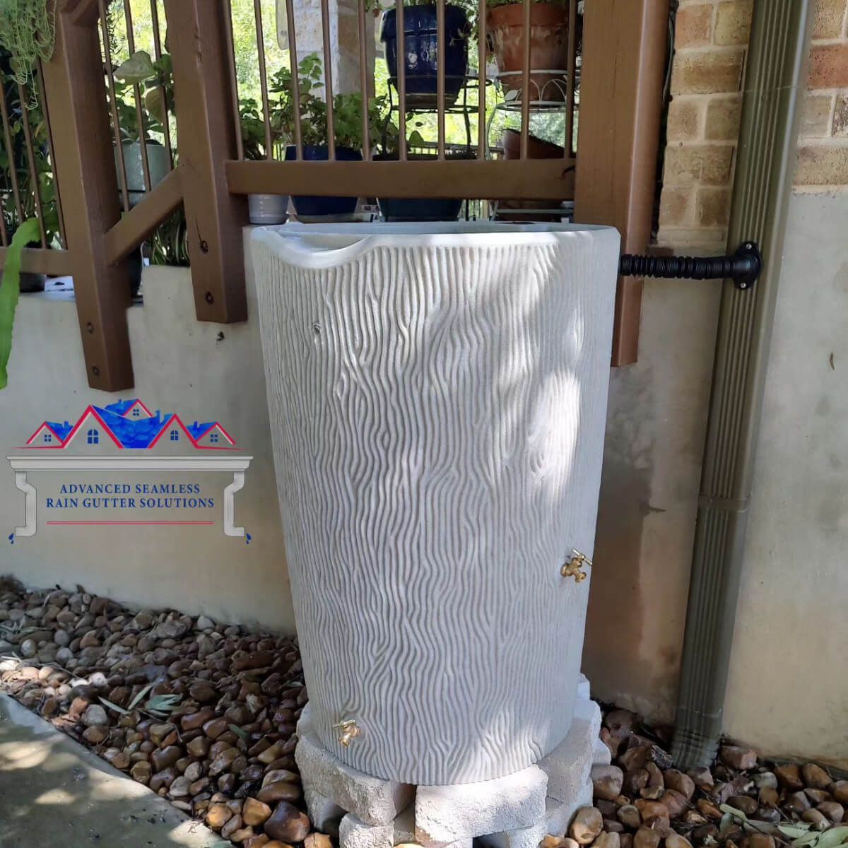 rain water collection system installed in home in san marcos tx
