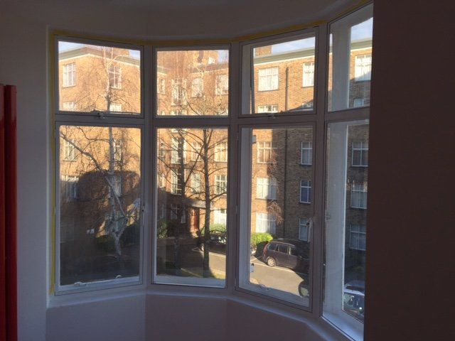 Secondary glazing bay window