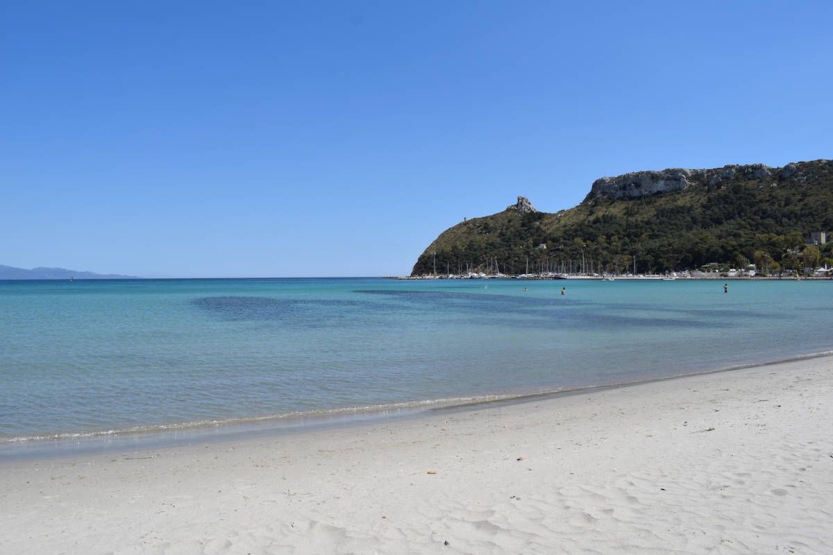 Poetto beach Cagliari Sardinia