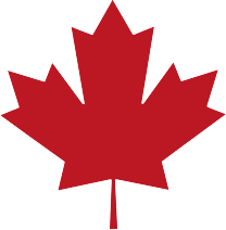 Red maple leaf, symbol of Canada.