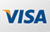 Blue VISA logo with gold accent.