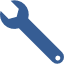 Blue wrench.