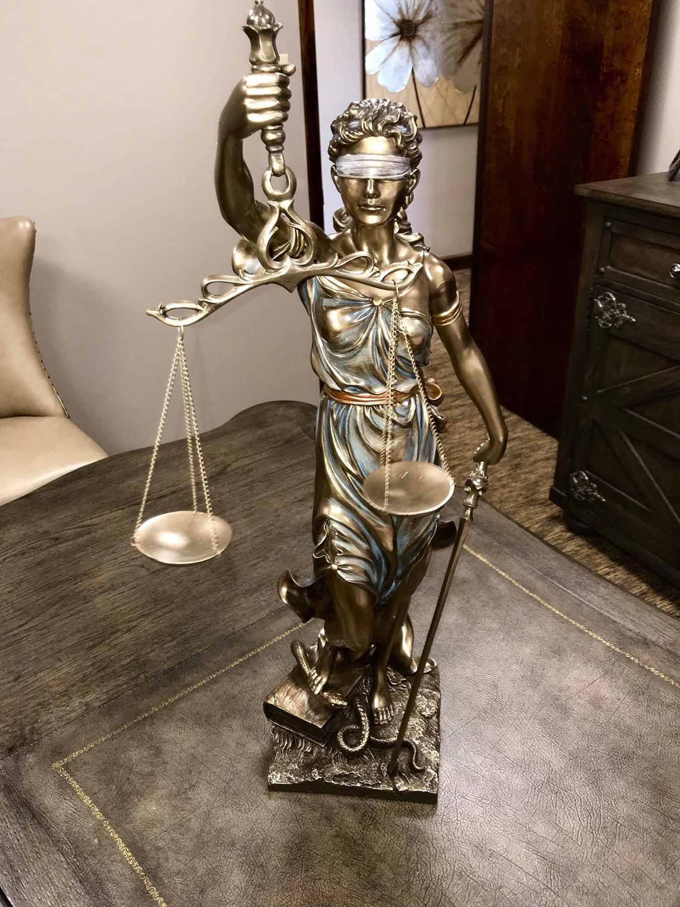 Statue of Lady Justice — Marion, IL — Michelle M. Schafer Attorney At Law, LLC