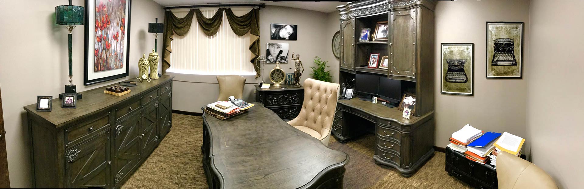 Office with White Chair — Marion, IL — Michelle M. Schafer Attorney At Law, LLC