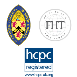 University of Pennsylvania, FHT full membership, and hcpc registered logos.