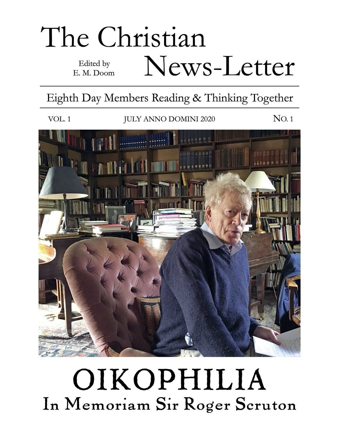 Front cover of the Christian News-letter.