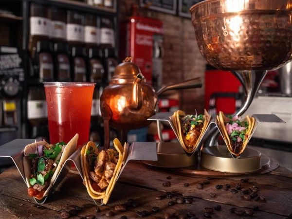 Arushas Coffee Co historic storefront Belton TX