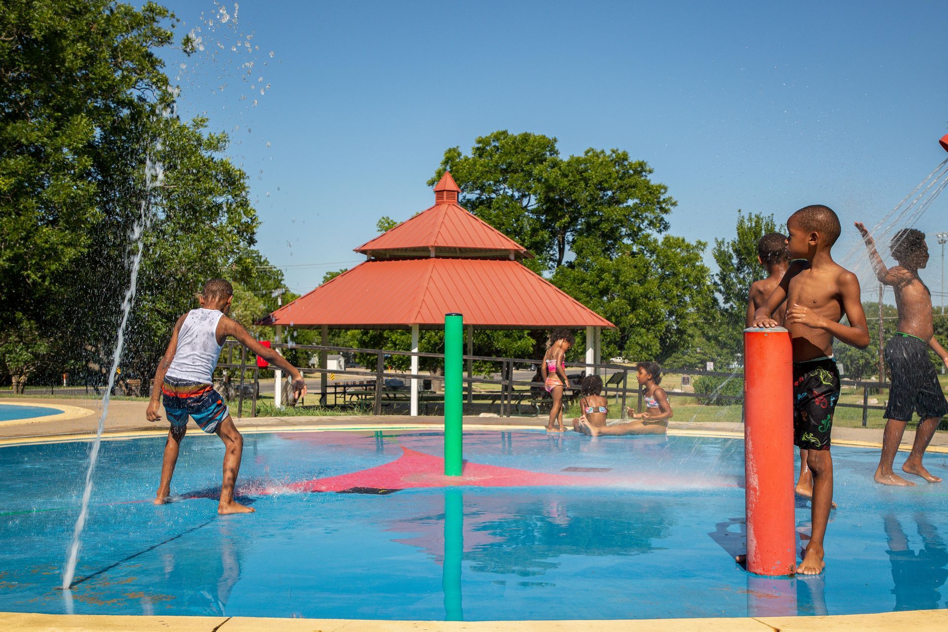 Wilson Park Splash Pad kids water play Temple TX