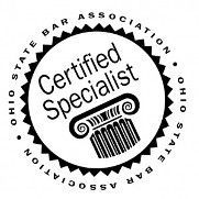 The logo for the ohio state bar association is a certified specialist.