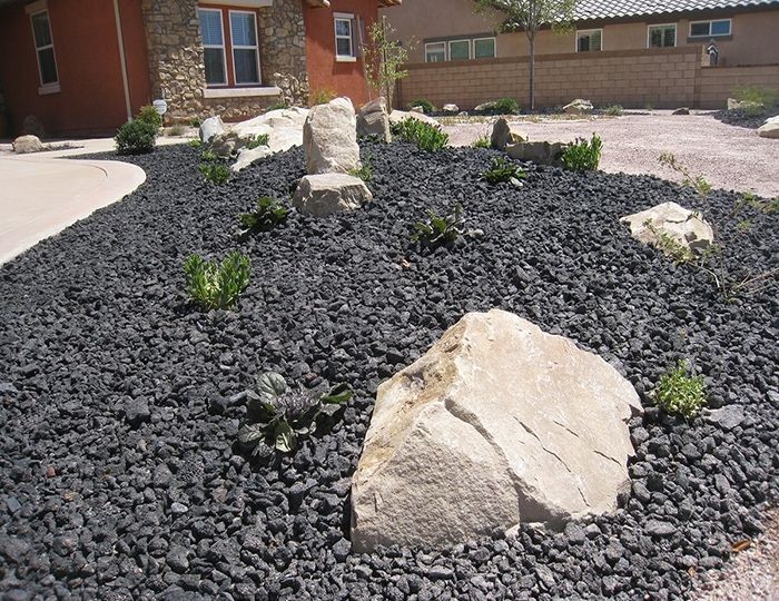 How to Install Black Granite Landscape Rock