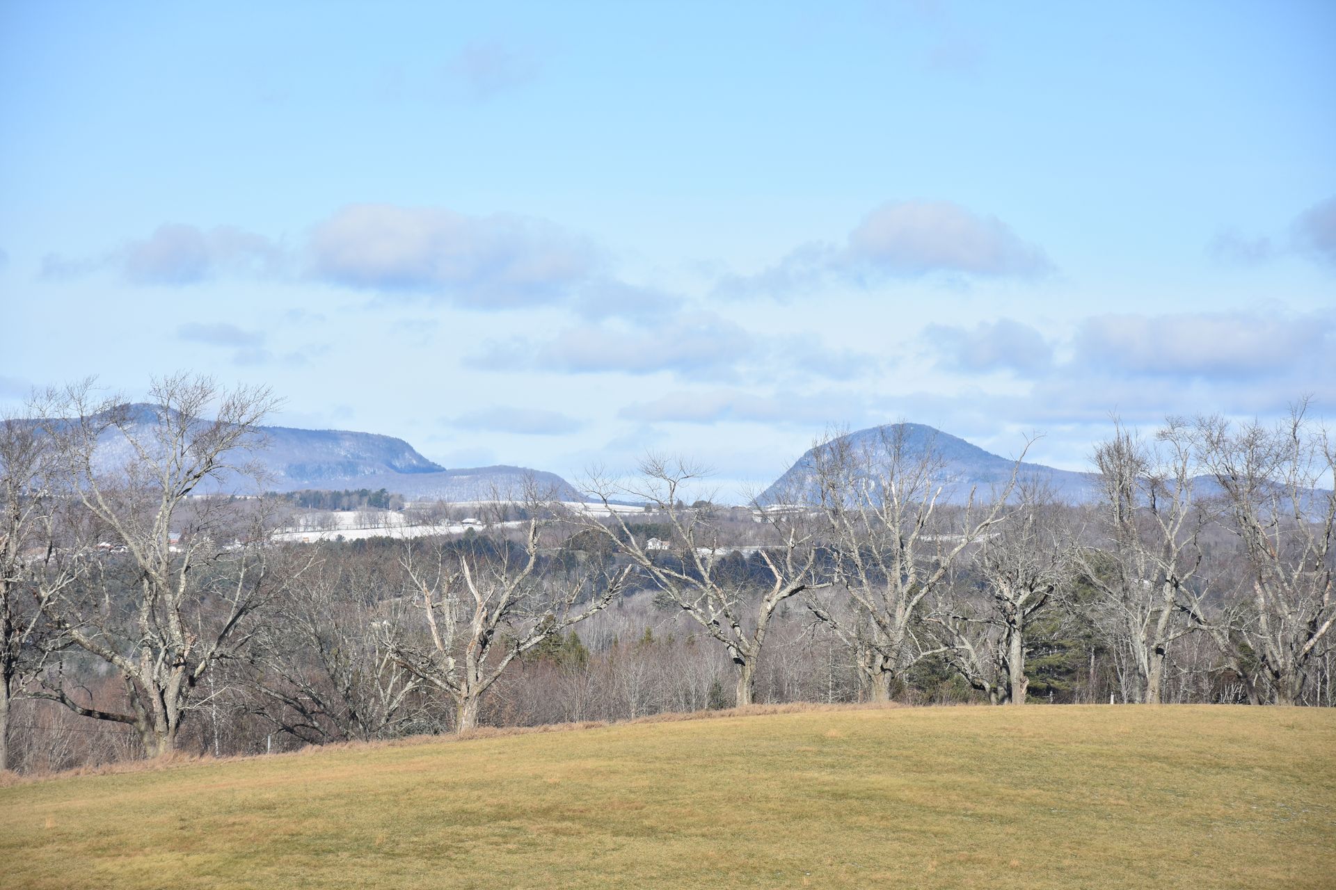 winter view of Mount Pisagh and Mount  Hor