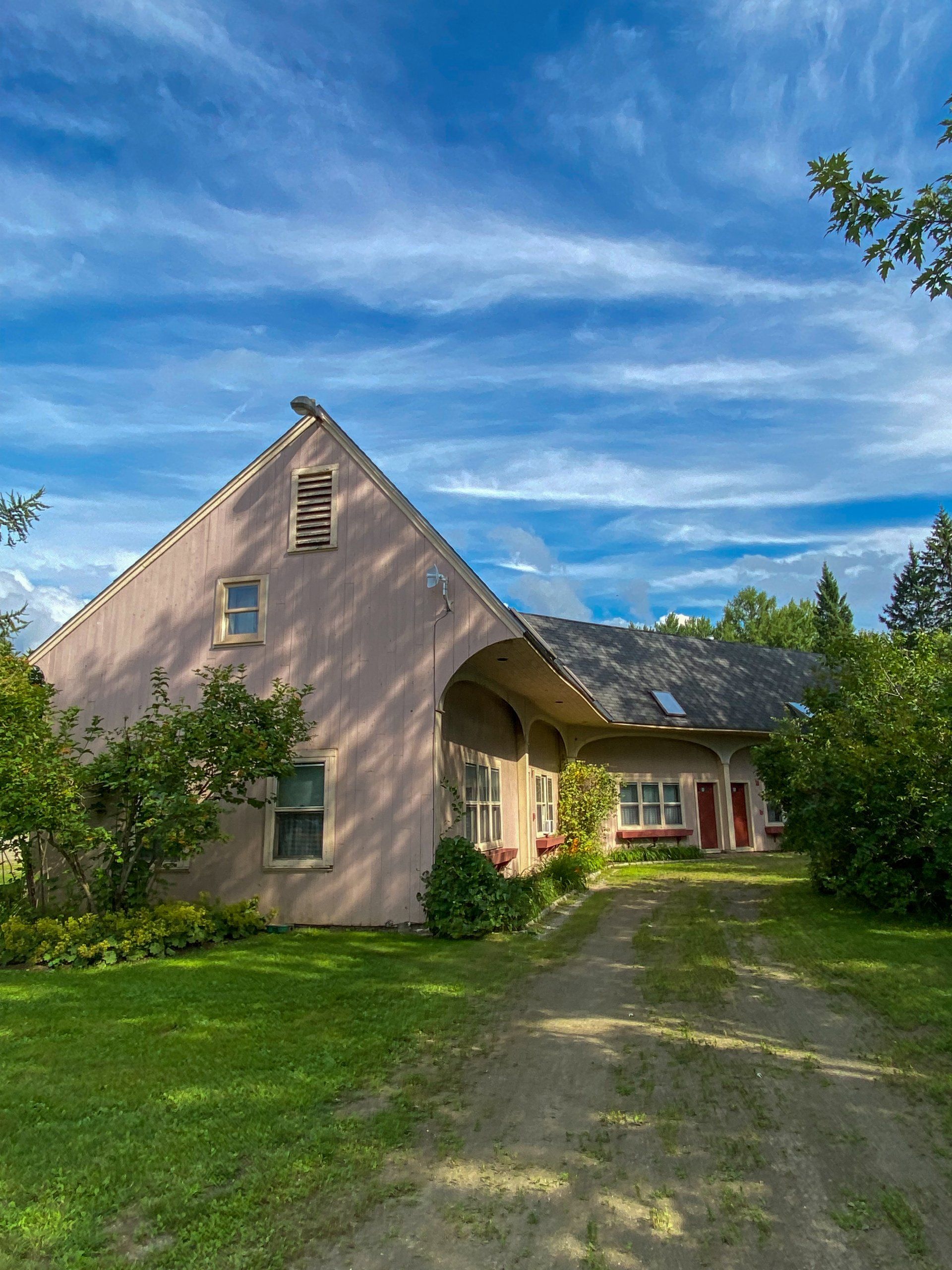 A block of comfortable hotel rooms at The Wildflower Inn in East Burke, Vermont