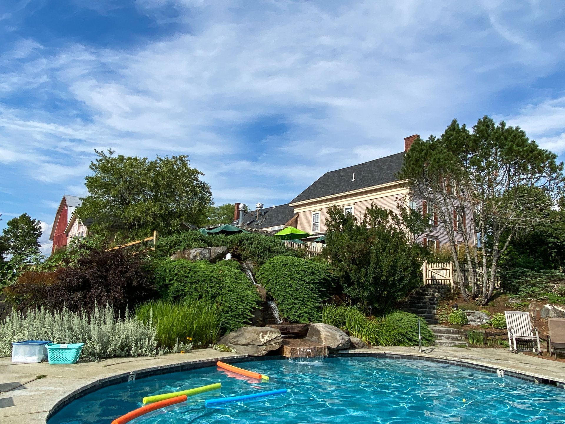 The pool at The Wildflower Inn. The Northeast Kingdom's only heated saltwater pool