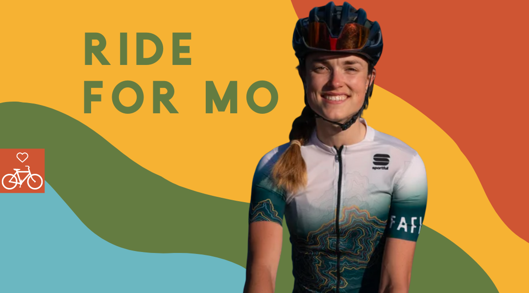 Graphic used to celebrate the Ride For Mo Event that was hosted by The Wildflower.