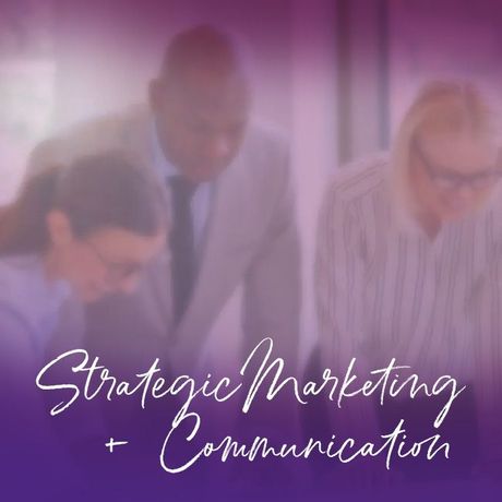 Woman in a purple blazer speaks from behind a podium, holding a folder. Dark background.