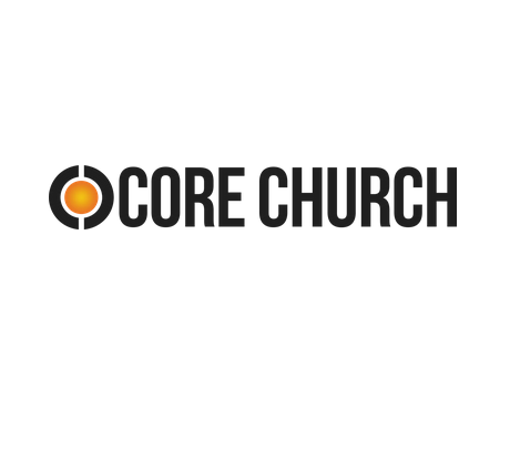 The core church logo is black and orange on a white background.