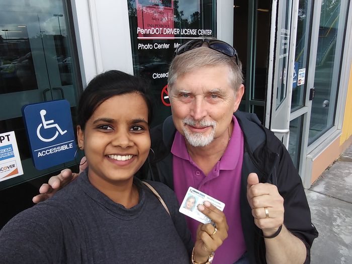 shravani passes her driving exam with ease