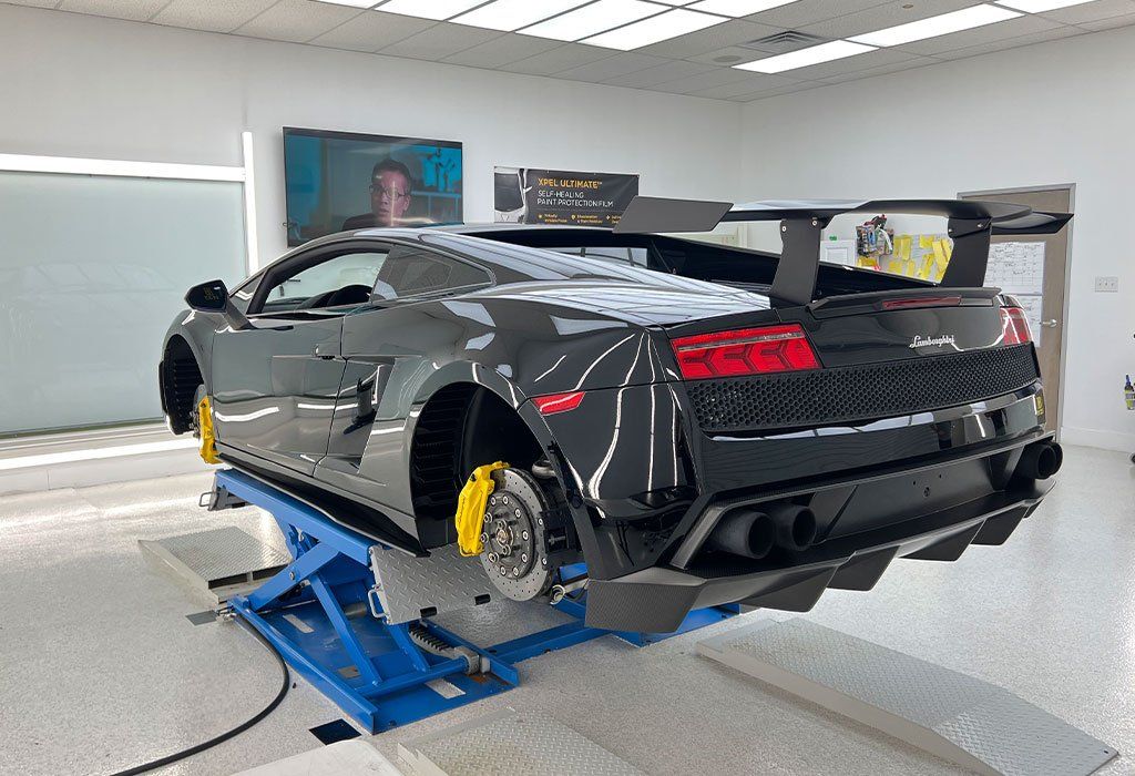 Lamborghini front clear bra