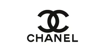 A black and white logo for chanel on a white background.
