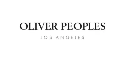 The logo for oliver peoples los angeles is on a white background.