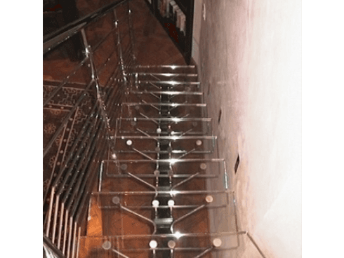 scale in vetro, gradini in vetro, scalinate in vetro