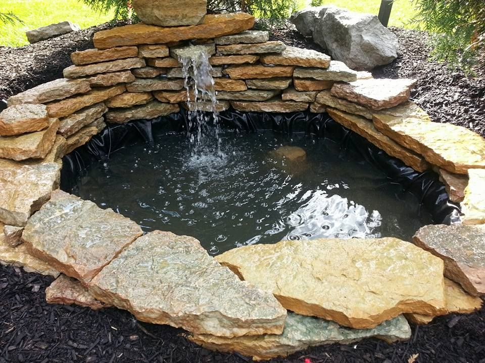A Fountain Made Of Rock — Powell, OH — Dependable Landscape Services, Inc.
